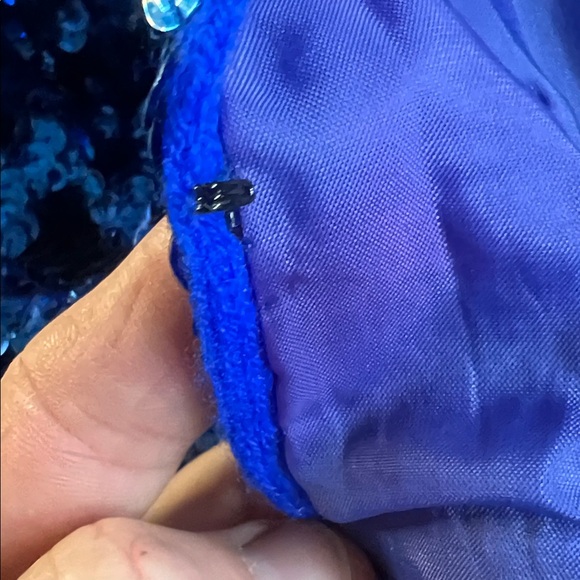 Vintage - Princess Boutiques Sequin Women’s party jacket - Medium - Blue - Picture 5 of 5